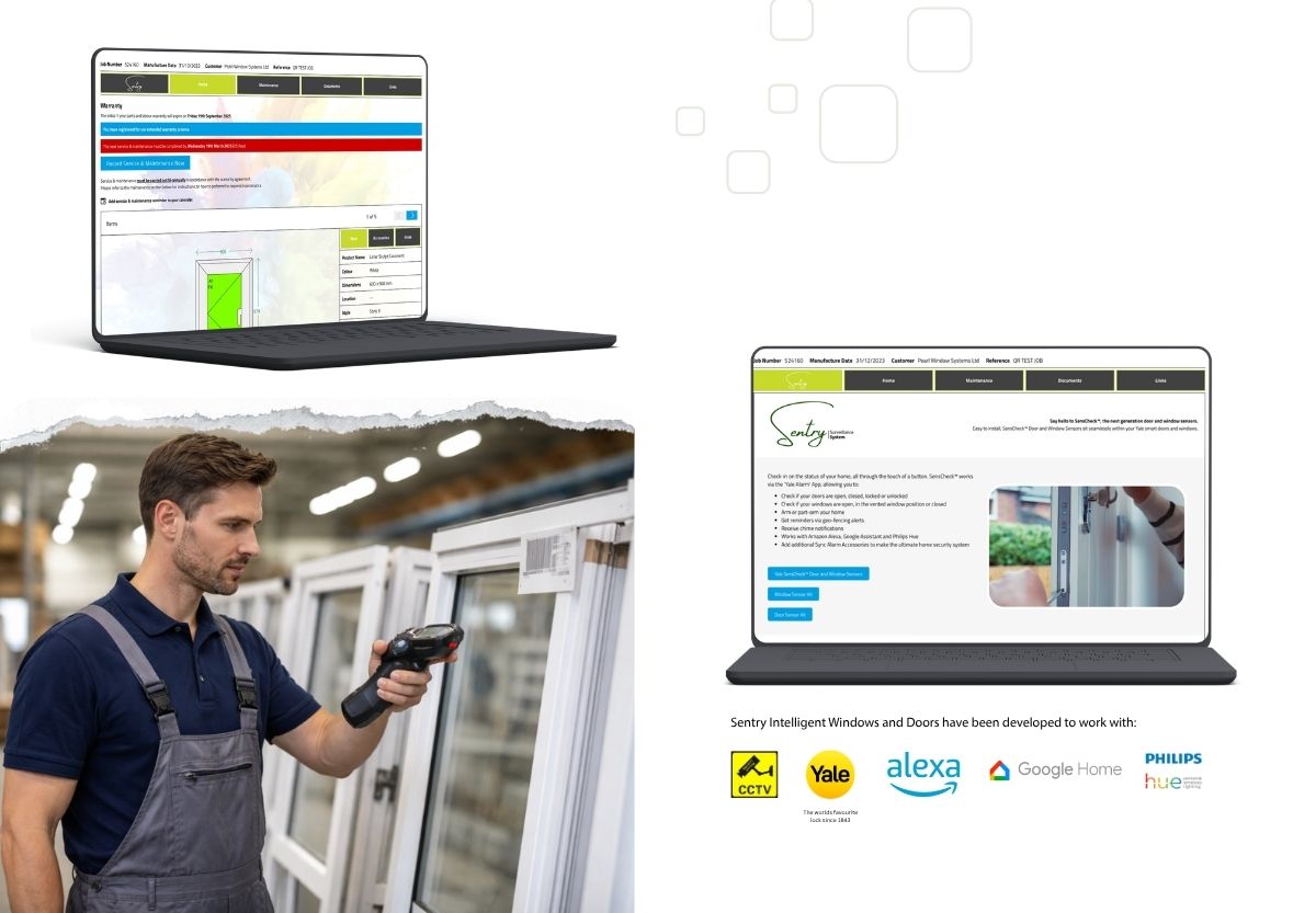 Pearl QR coded windows